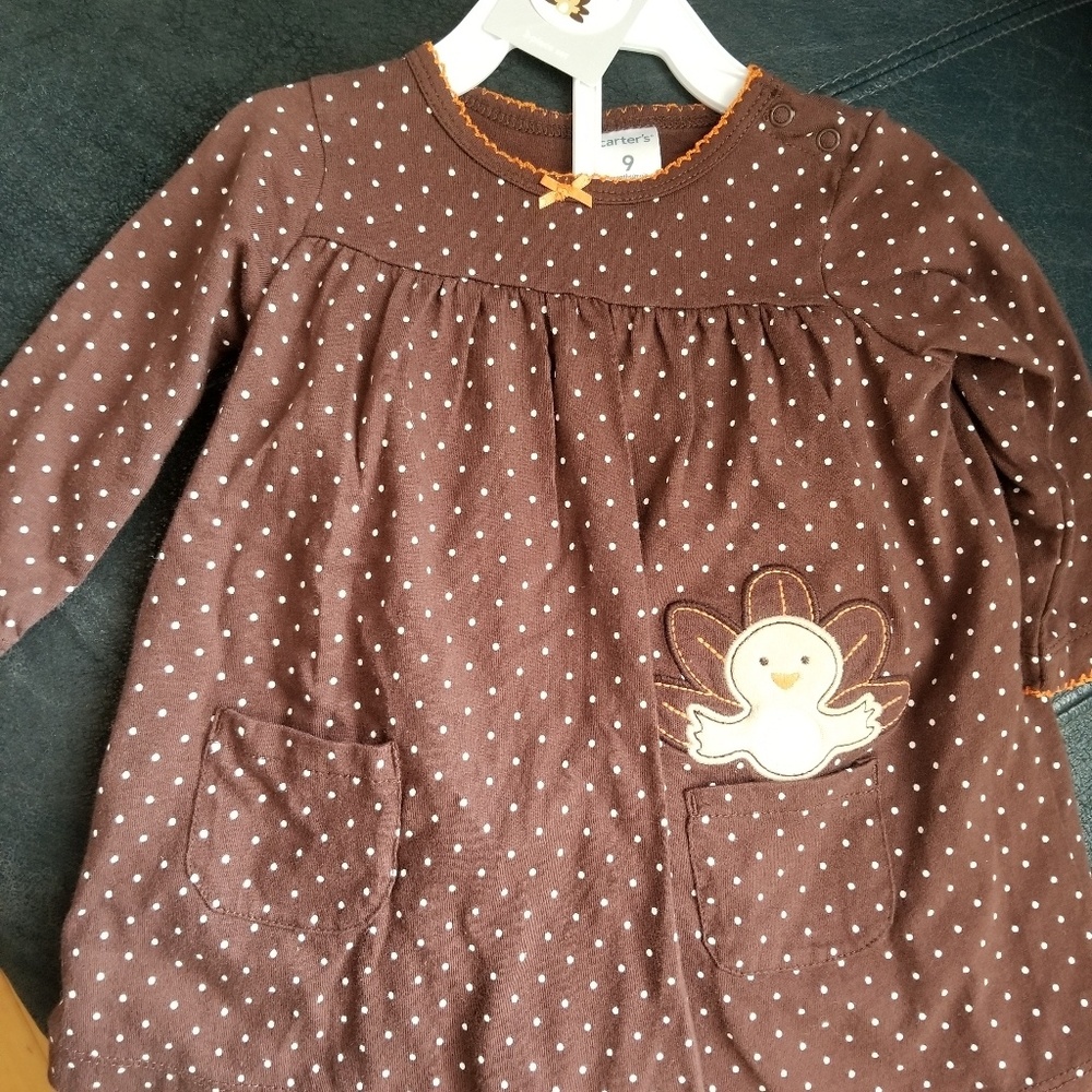 9 Month Carters Thanksgiving Dress